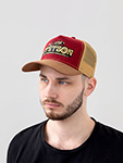 Бейсболка STETSON арт. 7756105 TRUCKER CAP ON THE ROAD (красный / коричневый)